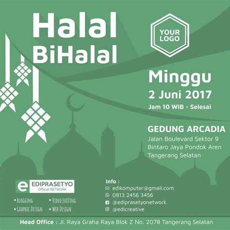 Contoh Poster Halal Bihalal