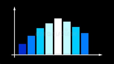 Symmetrical Colorful Business Bar Graph Stock Illustration