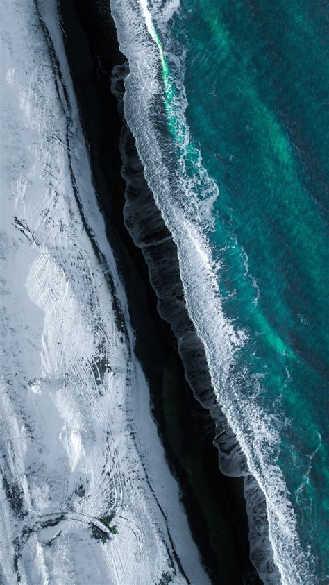 Aerial View Of Ocean Waves · Free Stock Photo