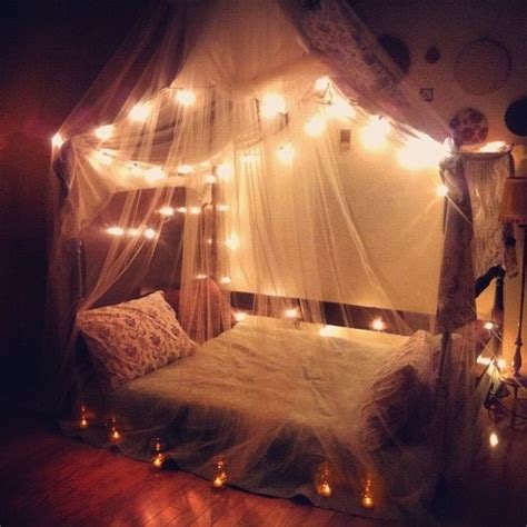 Canopy bed ideas can make you fall in love with your bedroom again. 23 Amazing Canopies with String Lights Ideas
