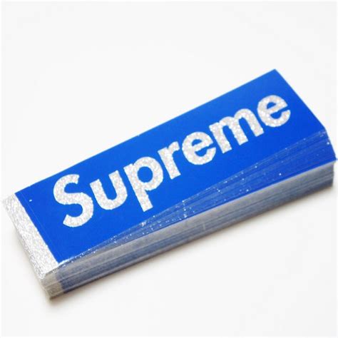 Supreme Bling Blue Box Logo Sticker Supreme 通販 Online Shop A 1 Record