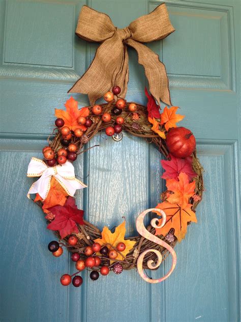 My first wreath! All from Hobby Lobby for $13! (With images) | Fall