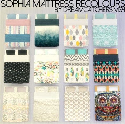 Sophia Mattress Recolours For The Sims 4 By