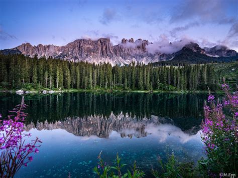 Karersee Sonnenuntergang Südtirol Italy Foto And Bild Spezial
