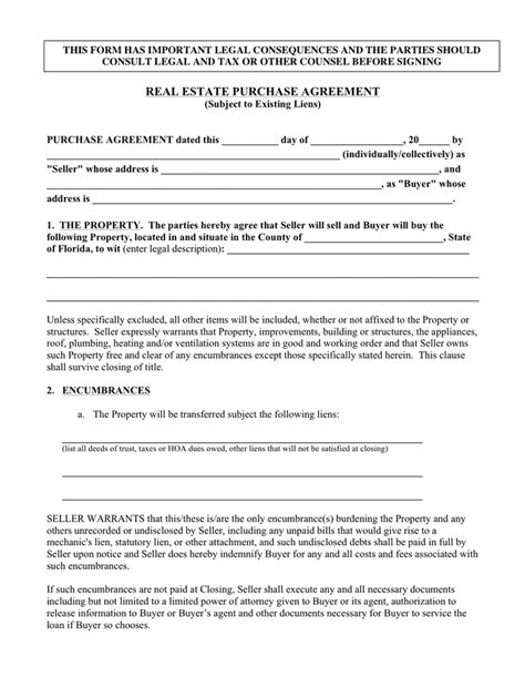 Real Estate Purchase Agreement Download Free Documents For Pdf Word