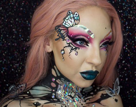 Butterfly Inspired Makeup Using Facelace Products 🦋 Nyx Cosmetics