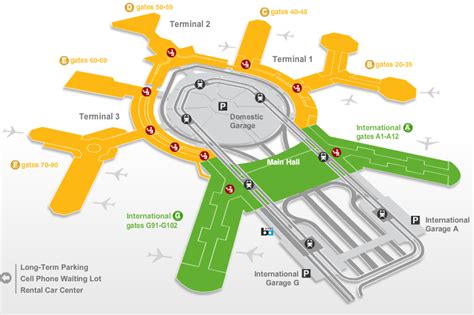 Atlanta Airport Map Southwest Airlines Terminal