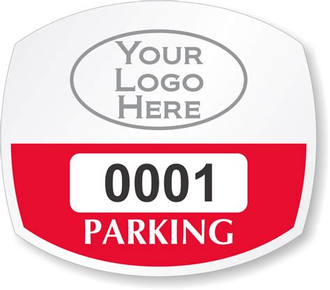 Oval Window Parking Stickers