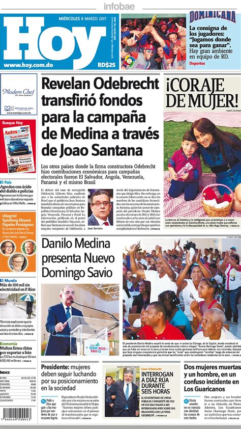 Hoy República Dominicana Miércoles 08 De Marzo De 2017 Infobae