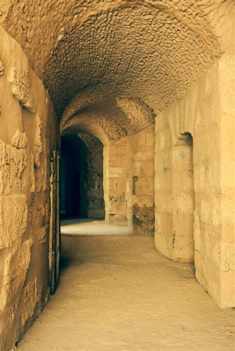 Ancient Roman Tunnel From Gladiator Training School To Colosseum Set To