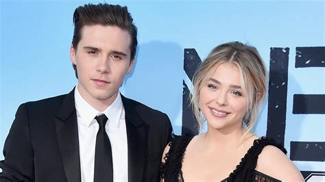 exclusive chloe grace moretz adorably gushes over brooklyn beckham during couple s first red