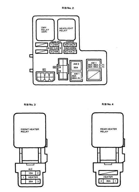 1999 Toyota 4runner 4wd Fuse Box Diagrams