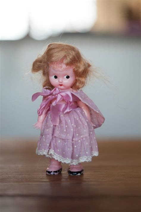 Vintage Knickerbocker Plastic Doll Small Antique Hand Painted Etsy