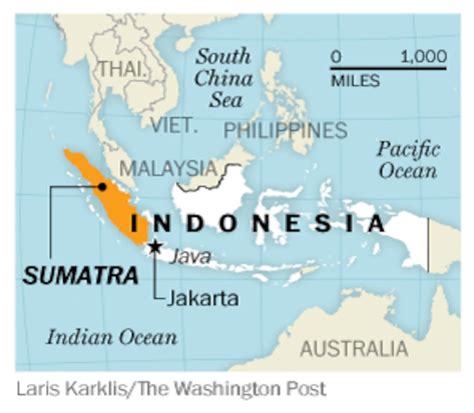 On The Indonesian Island Of Sumatra Enjoying A Glimpse Of The