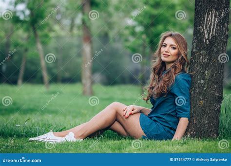 Portrait Of A Beautiful Blonde Outdoors In The Stock Image Image Of Fashion Nature 57544777