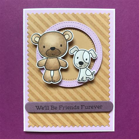 Mft My Favorite Things Friends Furever Greeting Cards Handmade Cards