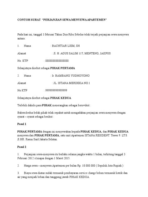 15 contoh surat pengunduran diri atau resign format cara. Contoh Notis Pengosongan Rumah Sewa - Situs Properti Indonesia