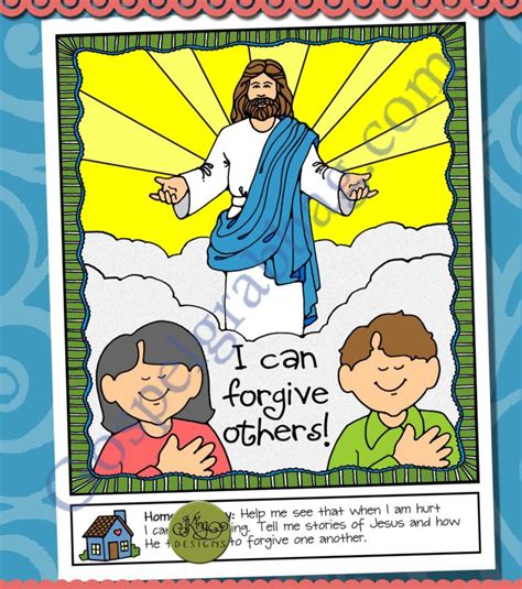 Forgiveness Activity I Can Forgive Others Poster Or Coloring Page