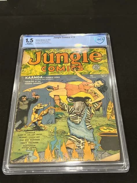 Jungle Comics 15 Cbcs 15 Classic Cover Fiction House 29999 Picclick