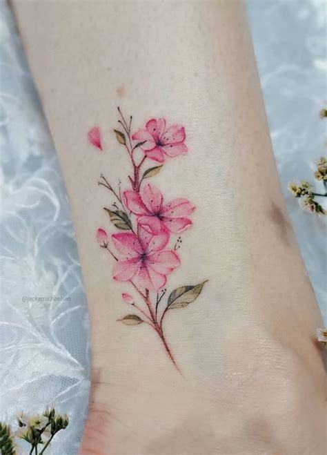 Pink Flower Tattoo Inkstylemag