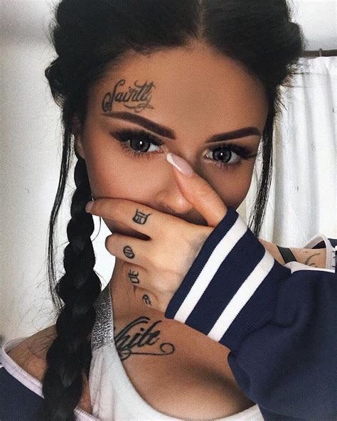 𝓒𝓱𝒆𝓻𝓻𝔂 🎀 𝓓𝓸𝓵𝓵 Face Tattoos Girl Face Tattoo Face Tattoos For Women