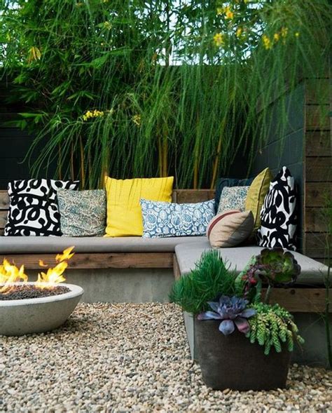 You can surround these furnishings with lush plants and trees, such as roses, hydrangeas, lavender, dahlias, freesia and bamboo. Modern Bamboo Gardening Ideas For Backyard