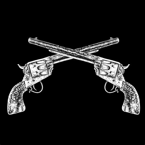 ᐈ Crossed Guns Silhouette Stock Cliparts Royalty Free Crossed Guns