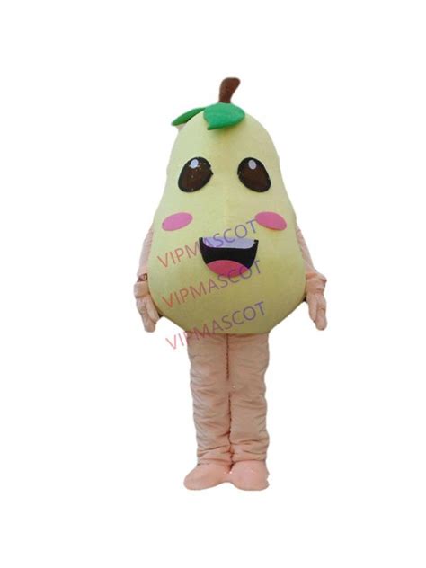 Pear Mascot Costume Suits Adversting Party Parade Fruit Dress