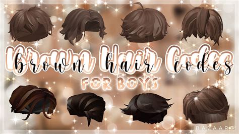 Brown Hair Codes And Links For Boys Short Hair Roblox Bloxburg Youtube