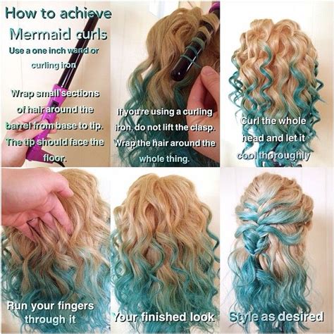 How To Do Mermaid Curls Braids Pinterest Mermaids Curls And The