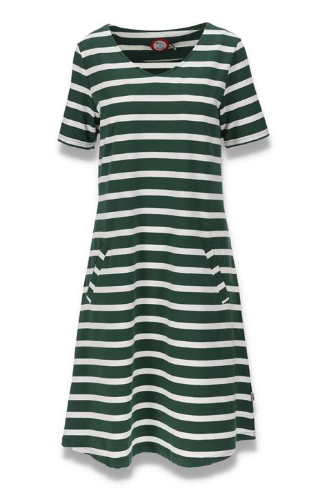 emma green and white striped summer dress ko ko