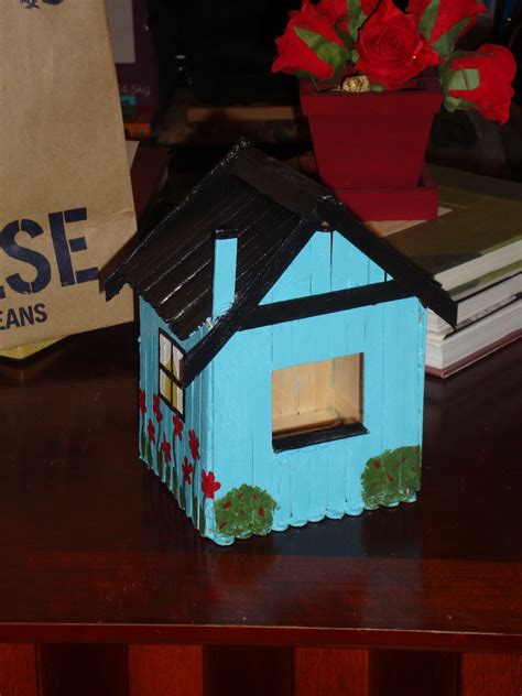 The Crafty Canadian Popsicle Stick Birdhouses