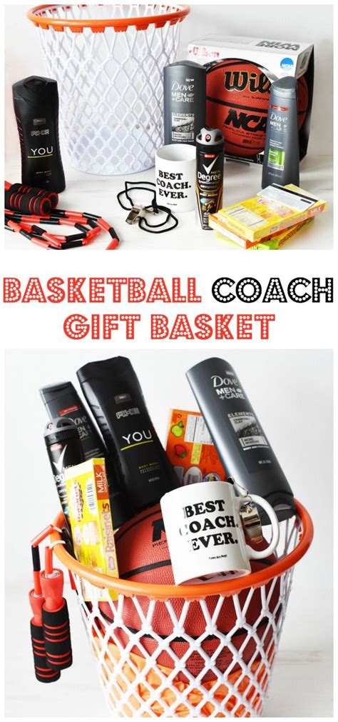 The Best Diy Basketball Coach Themed Gift Basket Themed Gift Baskets