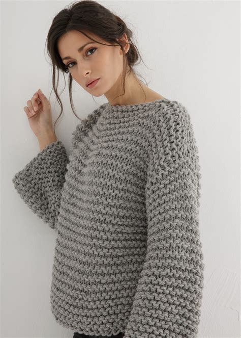 Kits How To Knitting Easy Sweater Knit Pattern Pdf For Beginners