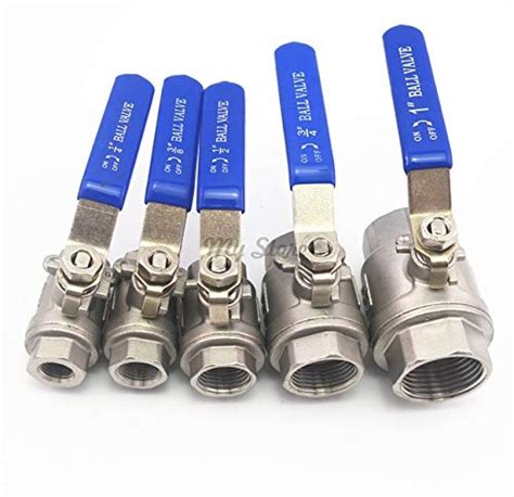 Hi5 Female Stainless Steel Ss304 2 Piece Full Port Ball Valve With