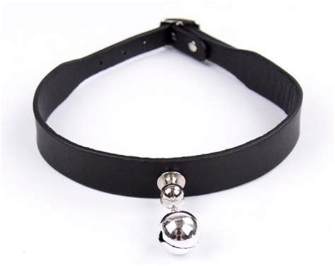 Fetish Leather Choker Collar Necklaceslave Adult Collars With Bell