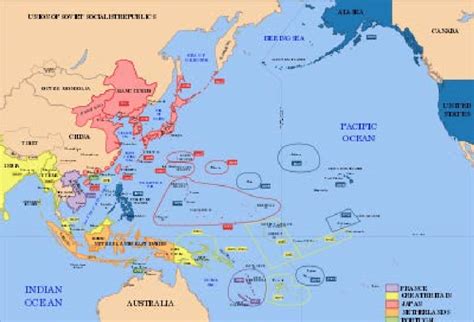Asian Pacific Ocean Map Telegraph
