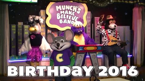Birthday Show 2016 Chuck E Cheeses Live Youtube