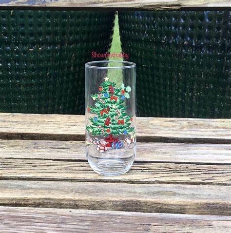 7 Glasses 1 Lamp Christmas Drinkware Glass Mug Cup With Mini Etsy