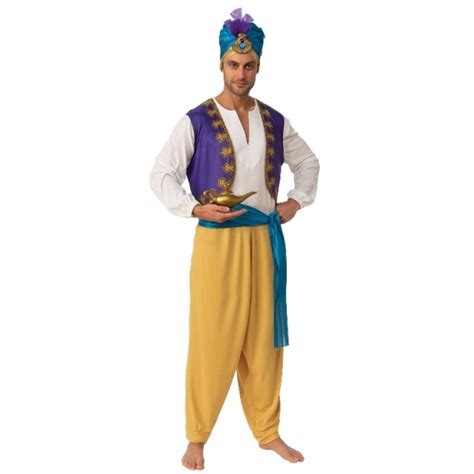 Genie Costume Arabian Prince Sultan Costume Mens Aladdin Costumes