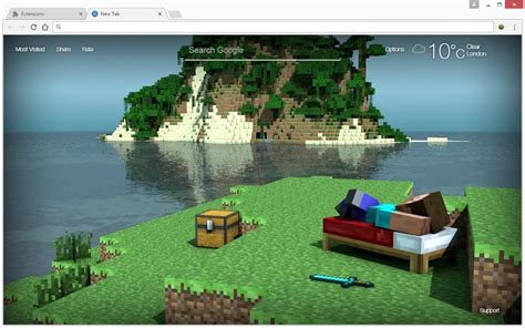 Themes designed for minecraft fans. Minecraft Wallpapers HD New Tab Themes-我的世界壁纸高清新标签主题 ...