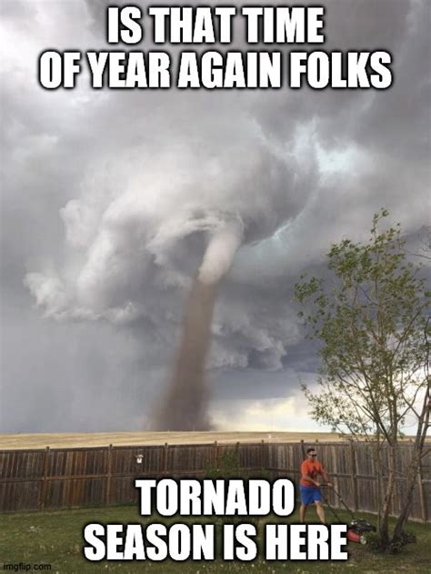 Tornado Lawn Mowing Man Imgflip