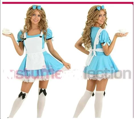 Halloween Maid Costumes Womens Adult Alice In Wonderland Costume Suit