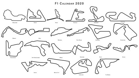 F1 2020 Calendar Wallpaper Behance
