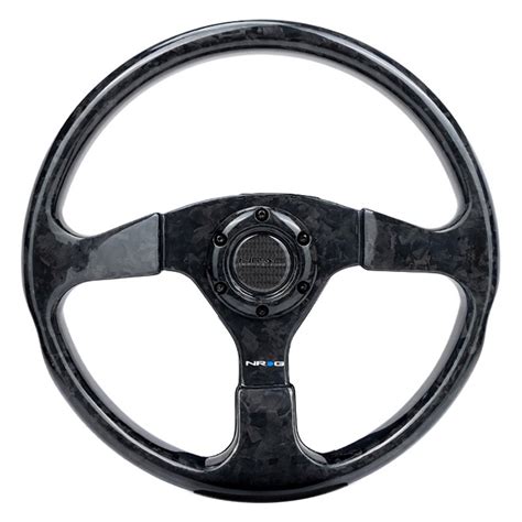 Nrg Innovations® 3 Spoke Forged Carbon Fiber Flat Steering Wheel