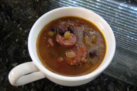 Cajun Black Bean Soup Recipe With Spicy Smoked Sausage