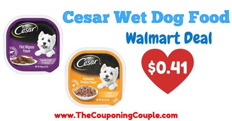 Cesar dog food and treats are so yummy and nutritious that even the pickiest of eaters will love and eat every last morsel. Nice Deal on Cesar Wet Dog Food @ Walmart in 2020 | Wet ...