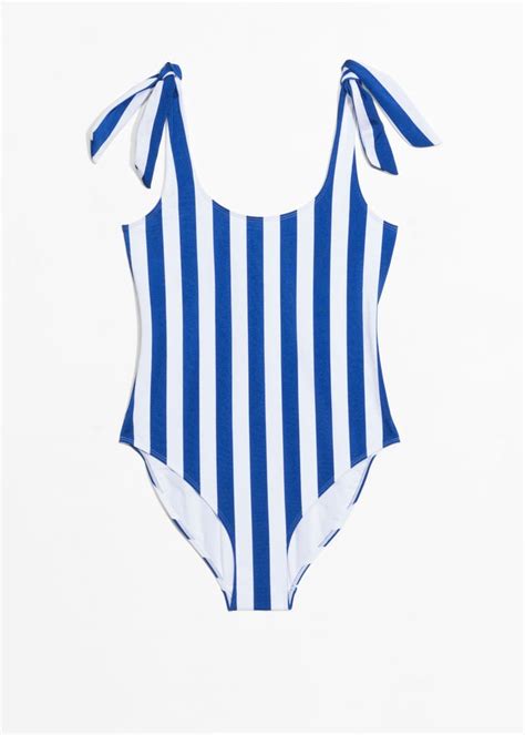 And Other Stories Stripe Swimsuit How To Style Swimwear For Daytime