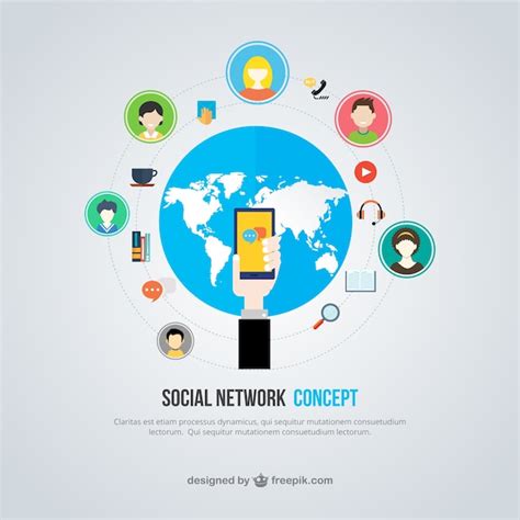 Premium Vector Social Network Concept