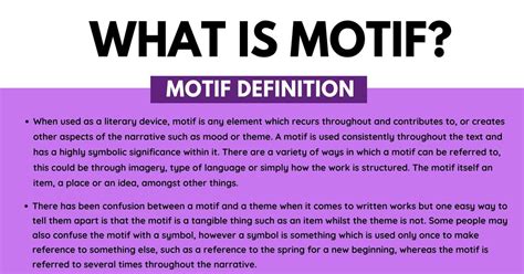 Motif Definition And Examples Of Motif In Speech And Literature • 7esl